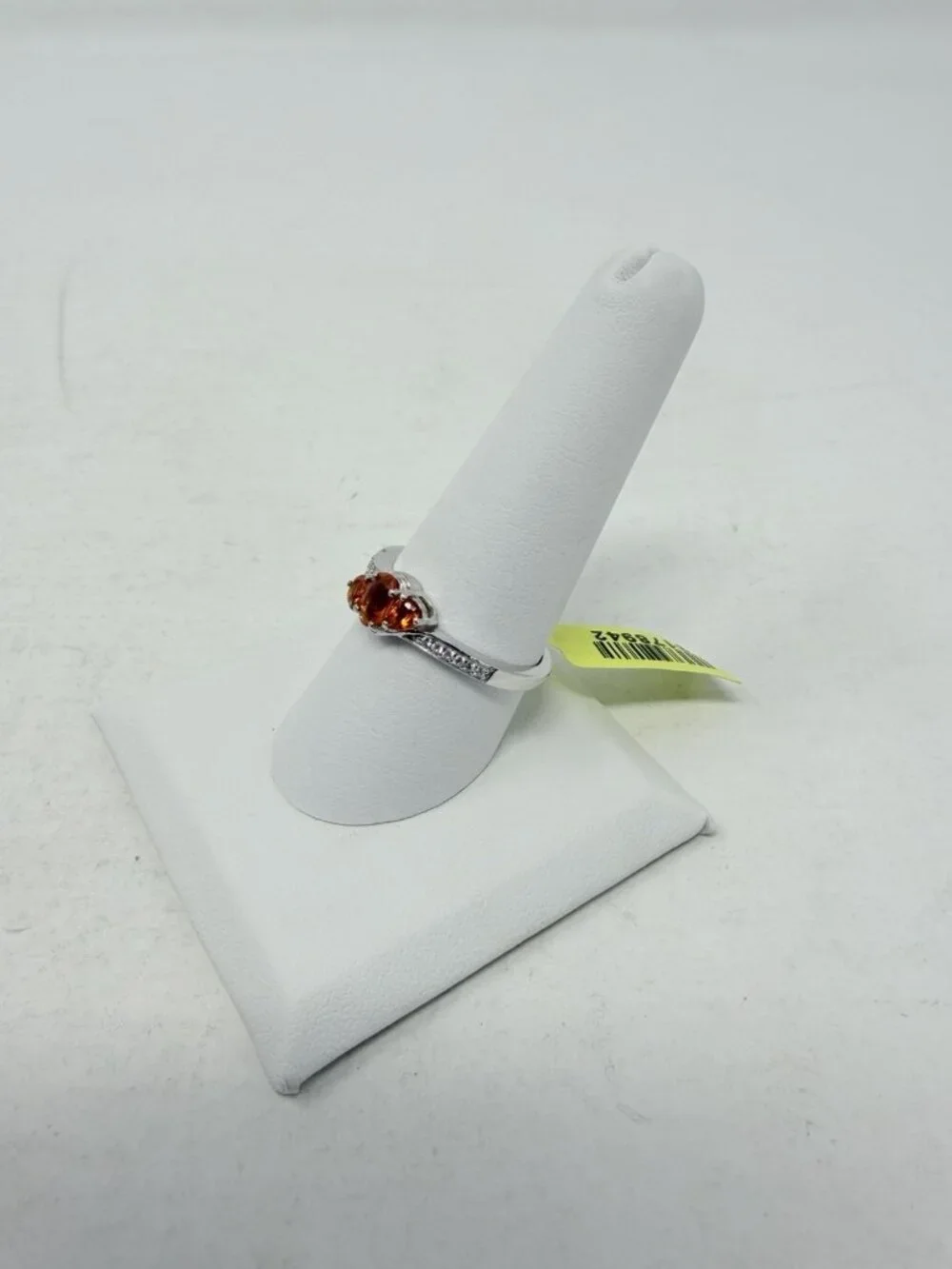 Shop LC Salamanca Fire Opal/Cambodian Zircon Size 9 Ring in Sterling Silver 5597